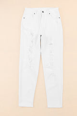 BEAUTIFUL I AM Distressed Jeans with Pockets