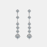 BEAUTIFUL I AM 4 Carat Moissanite Jewelry 925 Sterling Silver Earrings