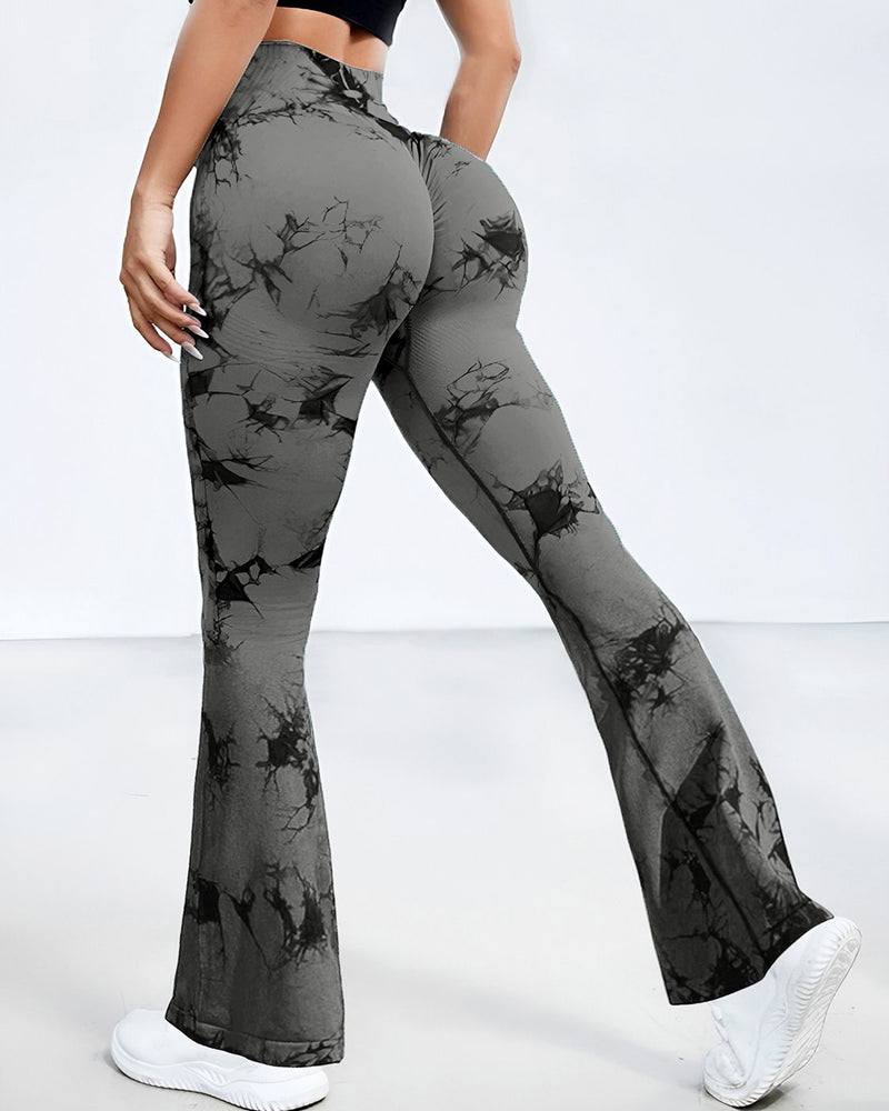 BEAUTIFUL I AM Tie-Dye High Waist Active Wear Leggings