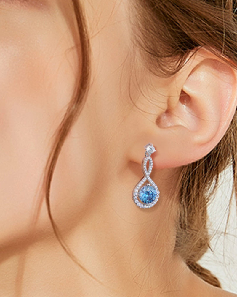 BEAUTIFUL I AM 1 Carat Moissanite Jewelry 925 Sterling Silver Earrings
