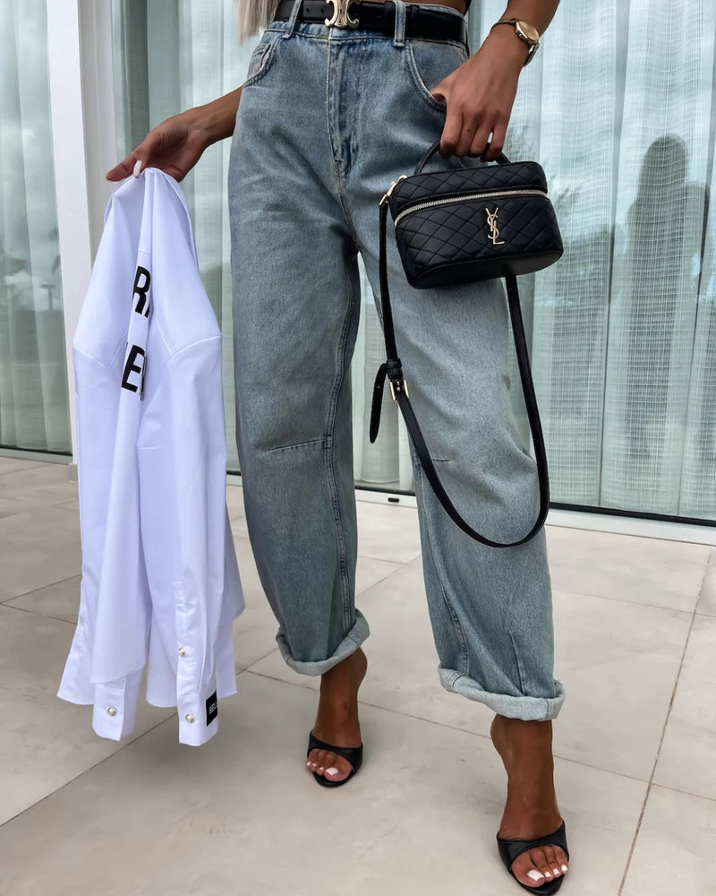 BEAUTIFUL I AM High Waist Wide Leg Jeans