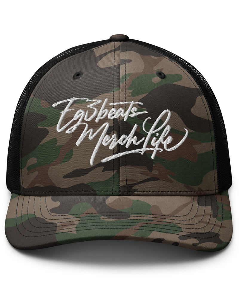 EG3BEATS MERCH LIFE Camouflage Trucker Hat