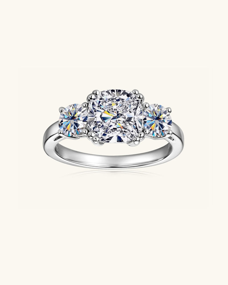 BEAUTIFUL I AM 3.5 Carat Moissanite 925 Sterling Silver Jewelry Ring