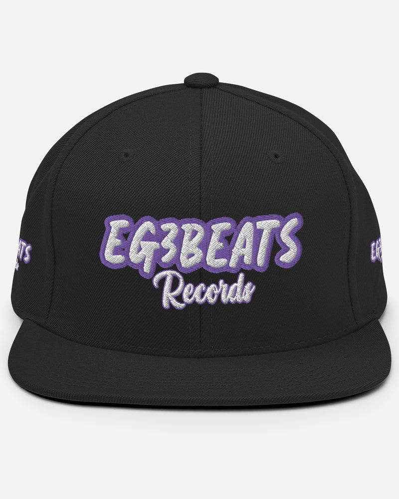 EG3BEATS RECORDS PURPLE Snapback Hat