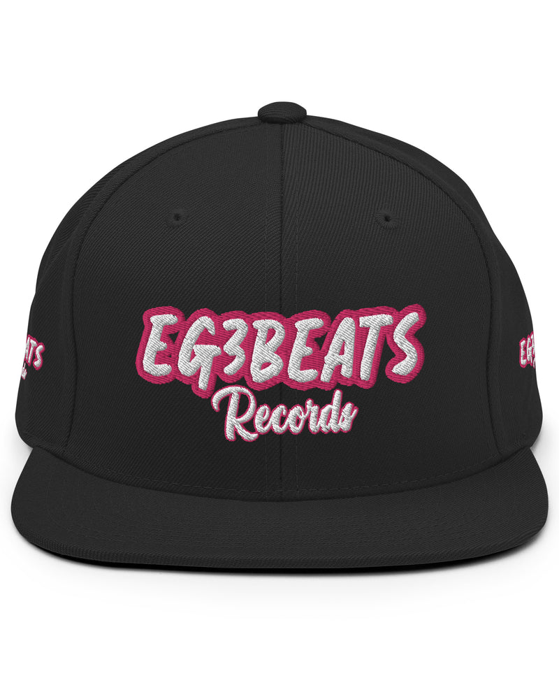 EG3BEATS  RECORDS PINK Snapback Hat