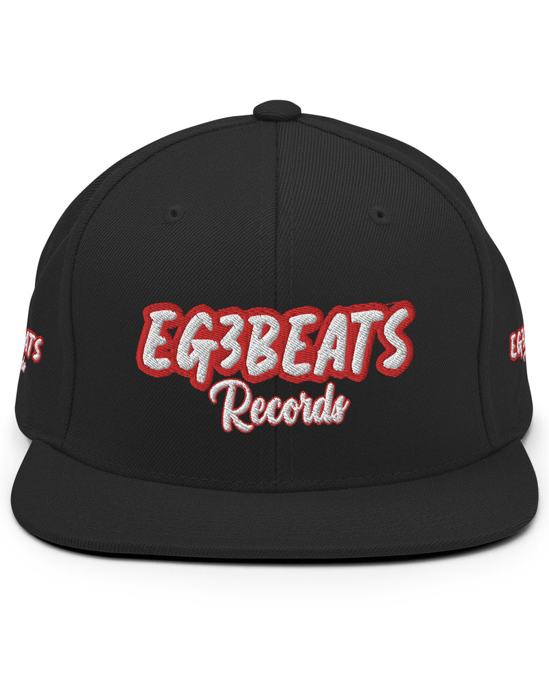 EG3BEATS RECORDS RED Snapback Hat