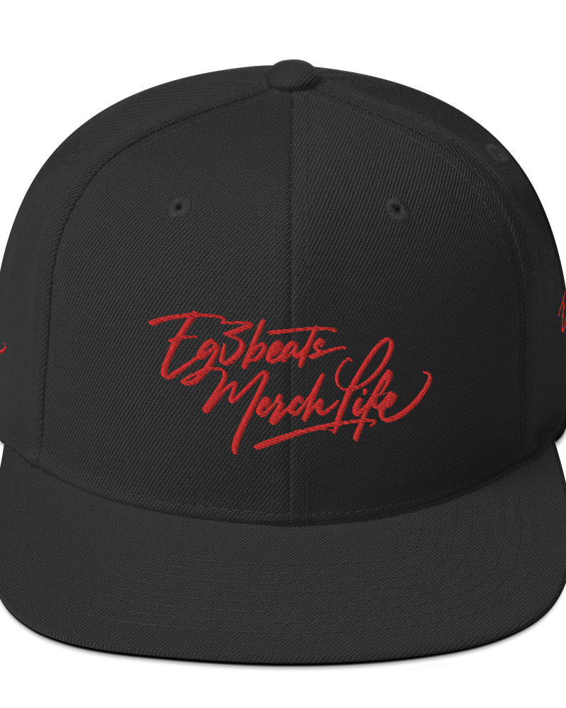 EG3BEATS MERCH LIFE RED Snapback Hat