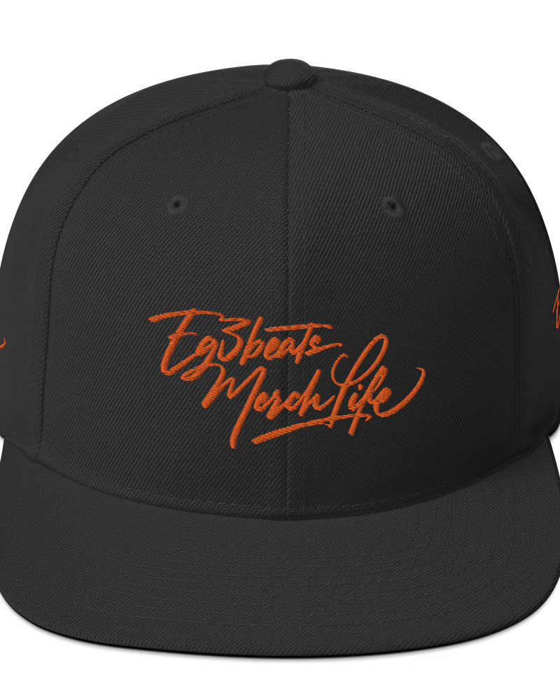 EG3BEATS MERCH LIFE ORANGE Snapback Hat