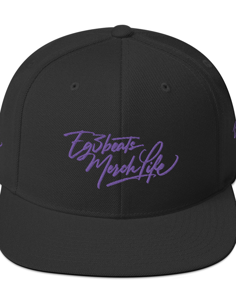 EG3BEATS MERCH LIFE PURPLE Snapback Hat