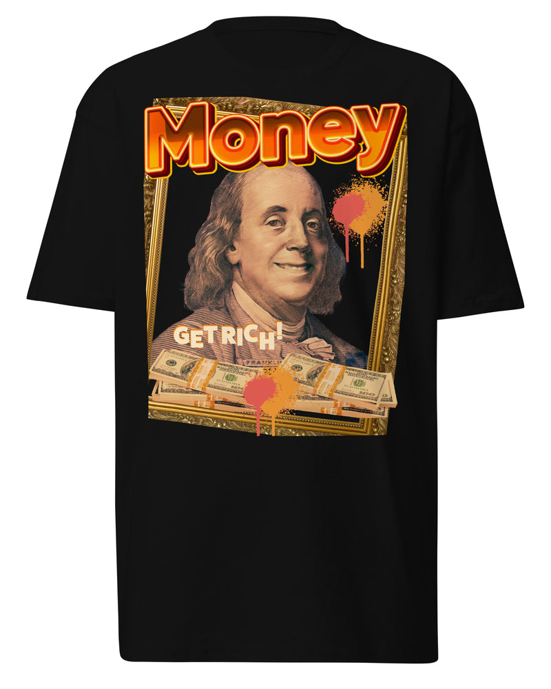 EG3BEATS FRANKLIN GET RICH Men’s Premium Heavyweight T-Shirt