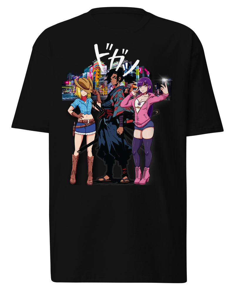 EG3BEATS ANIME CITY Men’s Premium Heavyweight T-Shirt