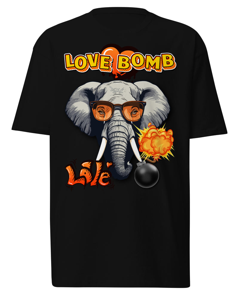 EG3BEATS LOVE BOMB Men’s Premium Heavyweight T-Shirt
