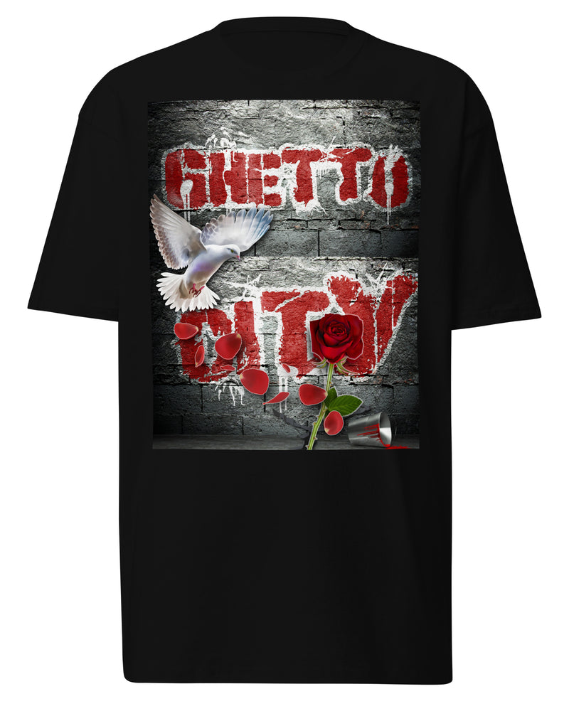EG3BEATS GHETTO CITY Men’s Premium Heavyweight T-Shirt
