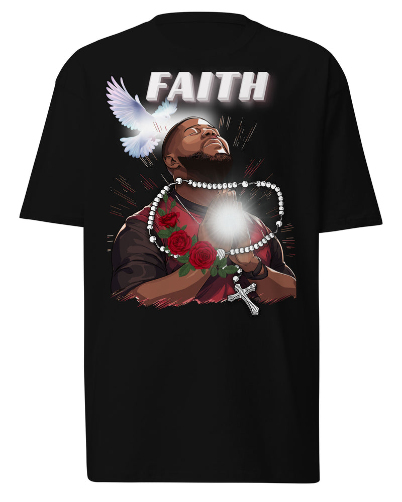 EG3BEATS FAITH Men’s Premium Heavyweight T-Shirt