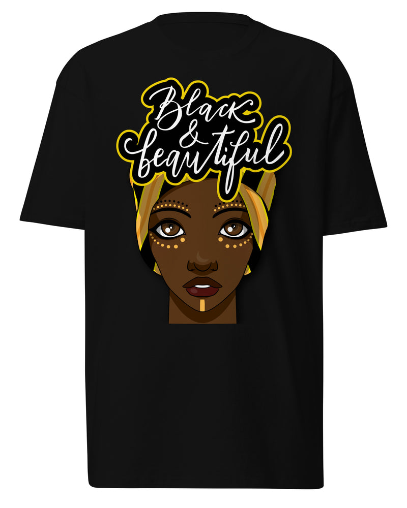 EG3BEATS BLACK & BEAUTIFUL Men’s Premium Heavyweight T-Shirt