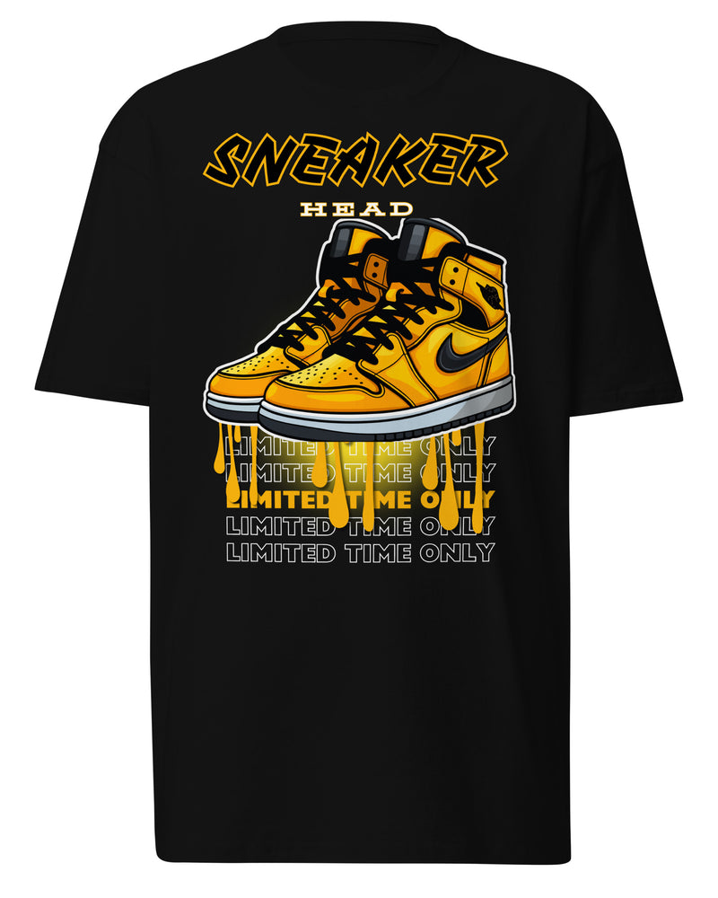 EG3BEATS SNEAKER HEAD Men’s Premium Heavyweight T-Shirt