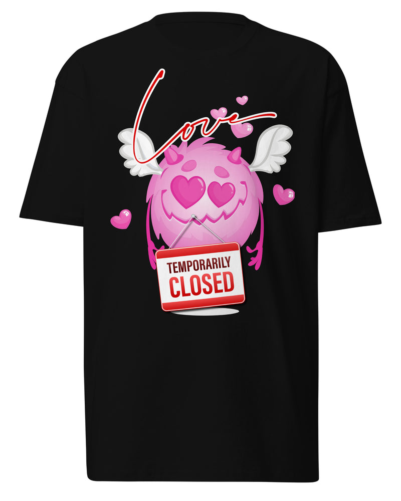 EG3BEATS LOVE TEMPORARILY CLOSED Men’s Premium Heavyweight T-Shirt
