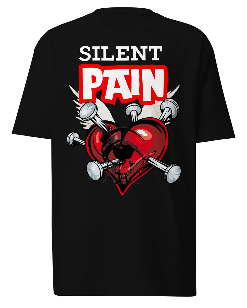 EG3BEATS SILENT PAIN Men’s Premium Heavyweight T-Shirt