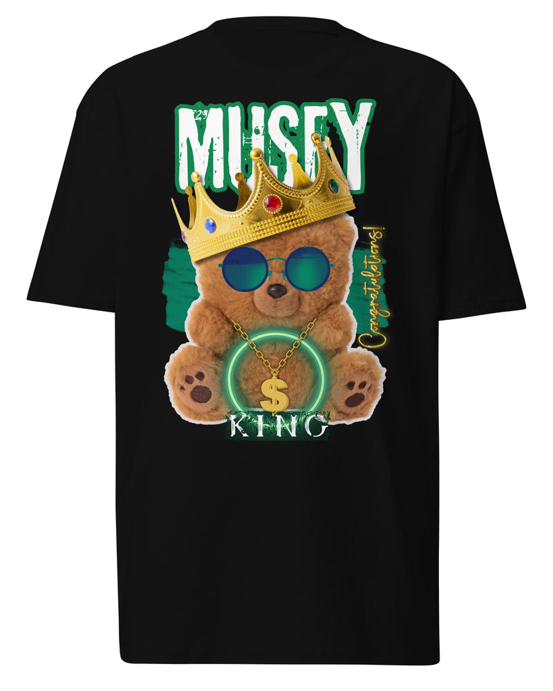 EG3BEATS KING MUSEY CONGRATULATIONS Men’s Premium Heavyweight T-Shirt
