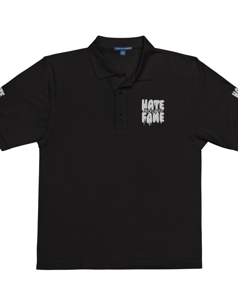 EG3BEATS HATE BECOMES FAME Men's Premium Polo