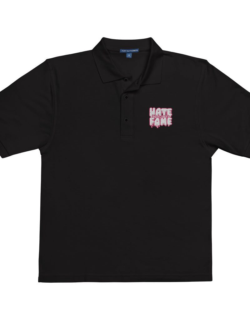 EG3BEATS HATE BECOMES FAME PINK Men's Premium Polo