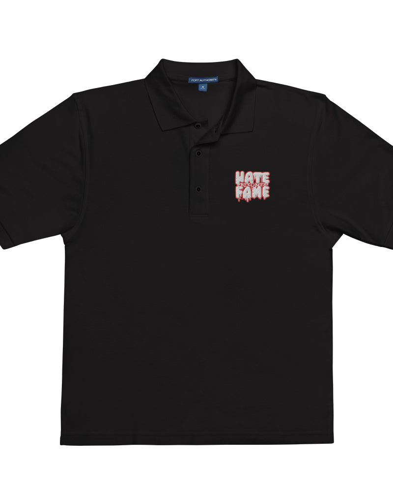 EG3BEATS HATE BECOMES FAME RED Men's Premium Polo