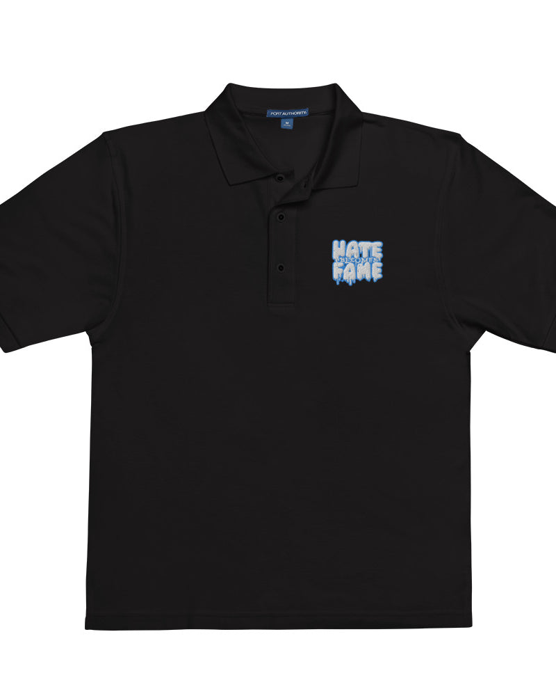 EG3BEATS HATE BECOMES FAME AQUA Men's Premium Polo