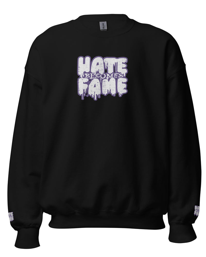 EG3BEATS HATE BECOMES FAME PURPLE Unisex Sweatshirt