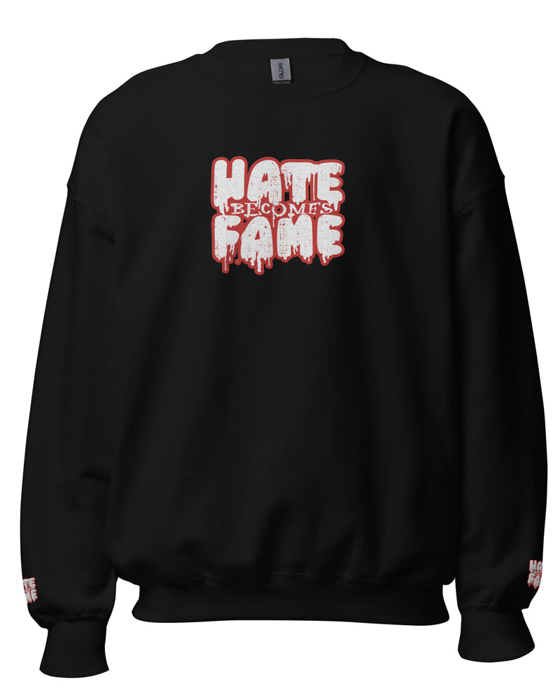 EG3BEATS HATE BECOMES FAME RED Unisex Sweatshirt