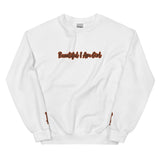 BEAUTIFUL I AM GIRL BLACK ORANGE Unisex Sweatshirt