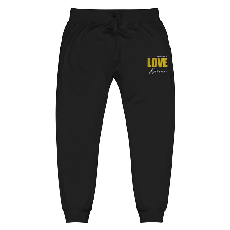 EG3BEATS HAPPINESS IS LOVE DIVINE Unisex Fleece Joggers