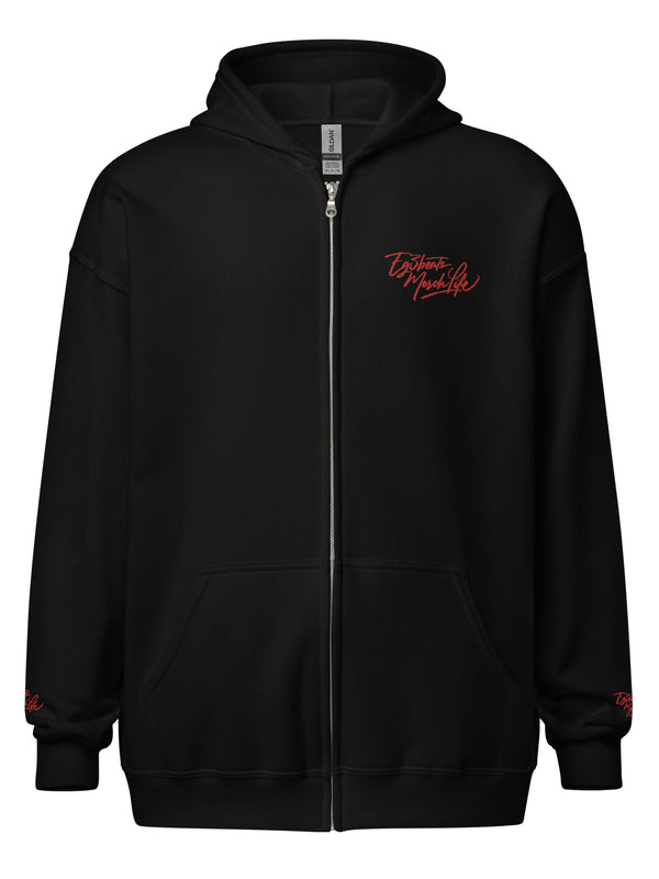 EG3BEATS MERCH LIFE RED Unisex Heavy Blend Zip Hoodie