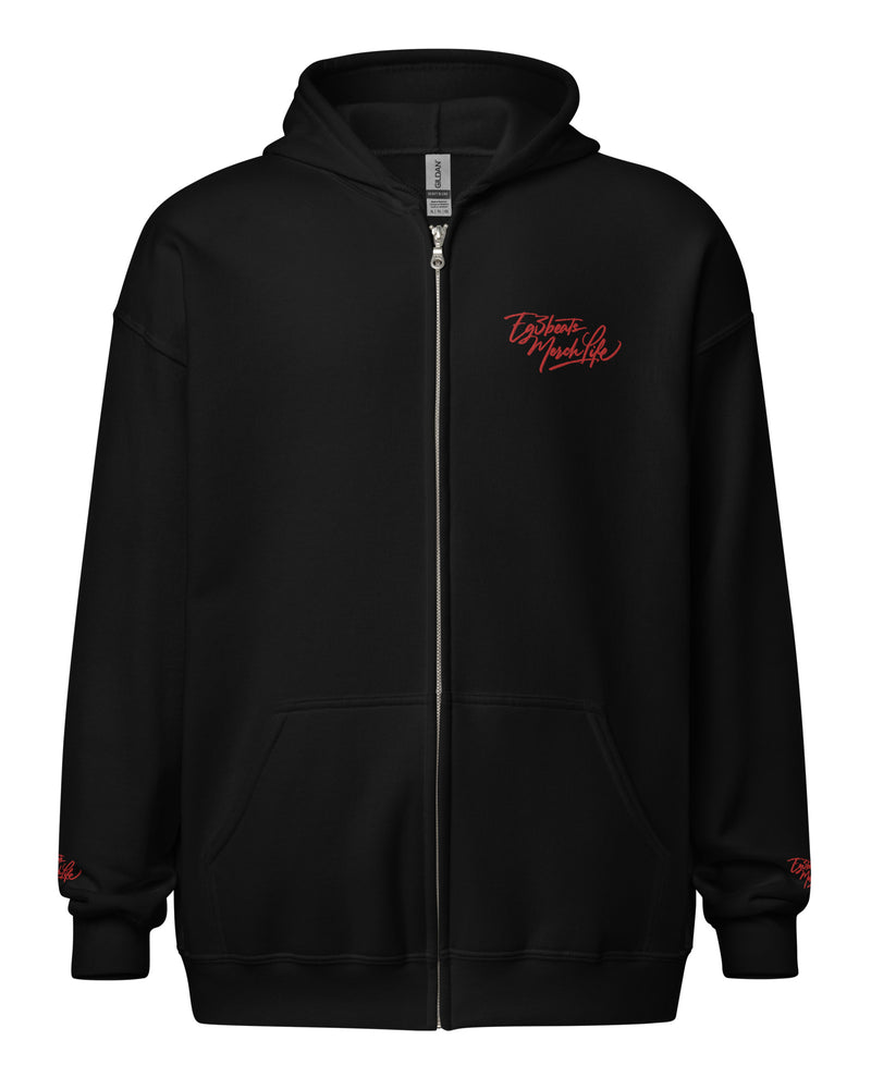 EG3BEATS MERCH LIFE RED Unisex Heavy Blend Zip Hoodie