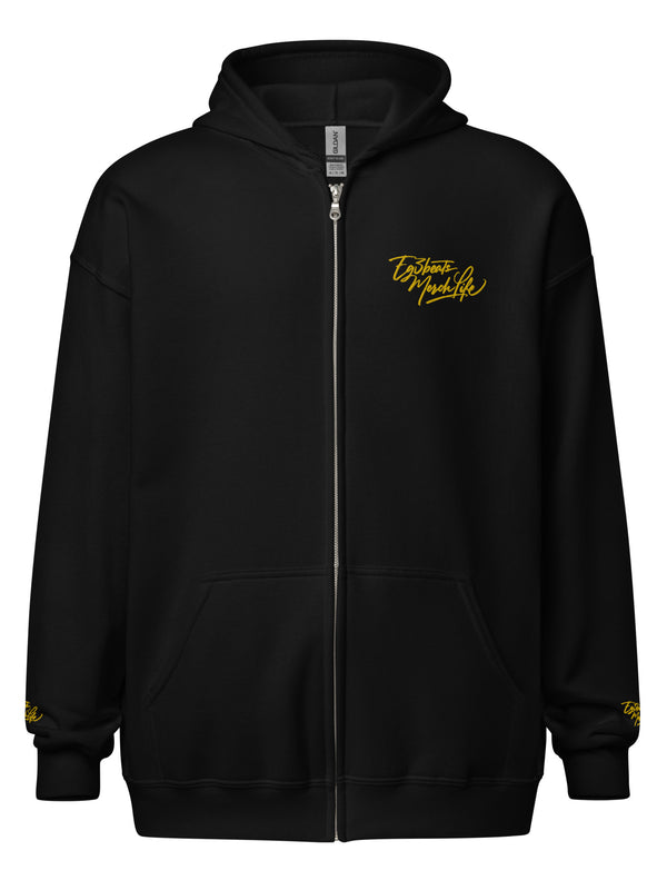 EG3BEATS MERCH LIFE YELLOW Unisex Heavy Blend Zip Hoodie