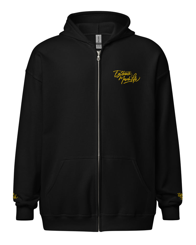 EG3BEATS MERCH LIFE YELLOW Unisex Heavy Blend Zip Hoodie