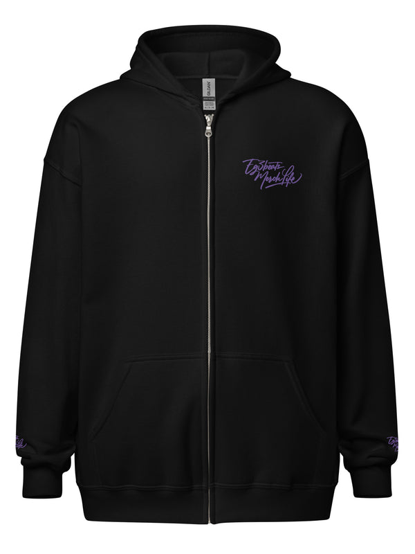 EG3BEATS MERCH LIFE PURPLE Unisex Heavy Blend Zip Hoodie