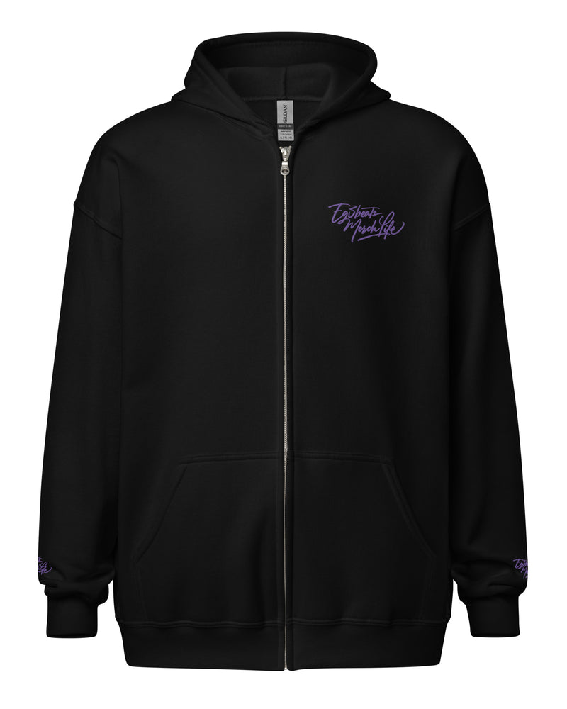EG3BEATS MERCH LIFE PURPLE Unisex Heavy Blend Zip Hoodie