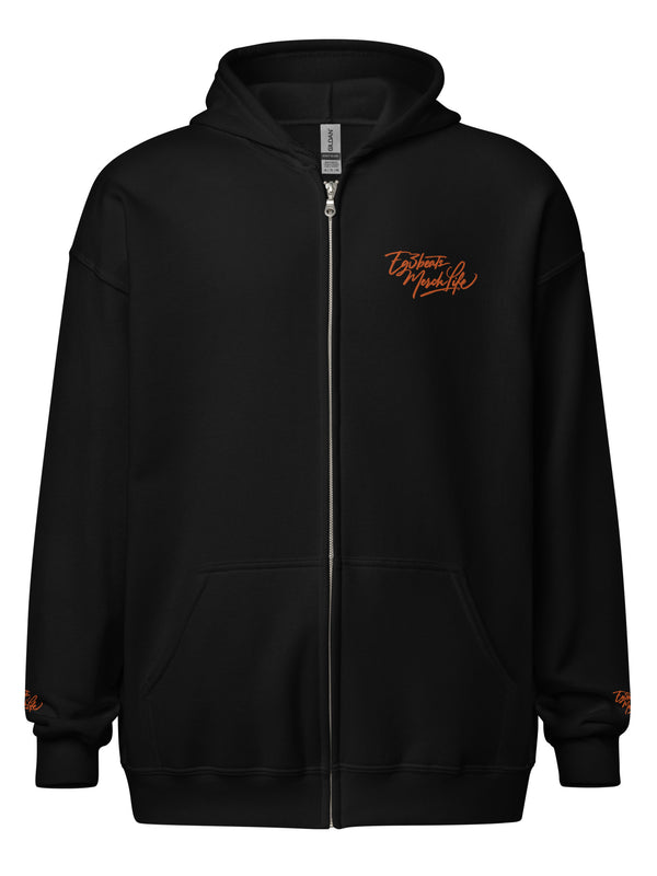EG3BEATS MERCH LIFE ORANGE Unisex Heavy Blend Zip Hoodie