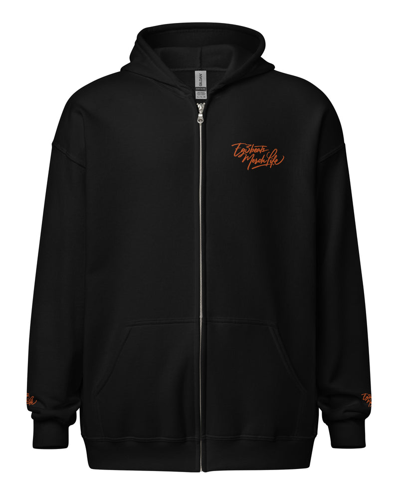 EG3BEATS MERCH LIFE ORANGE Unisex Heavy Blend Zip Hoodie
