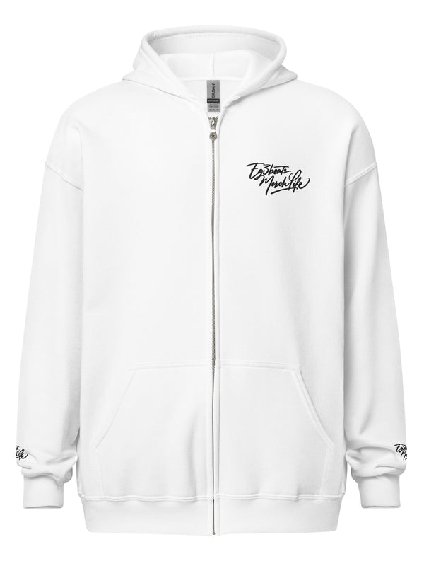 EG3BEATS MERCH LIFE BLACK Unisex Heavy Blend Zip Hoodie