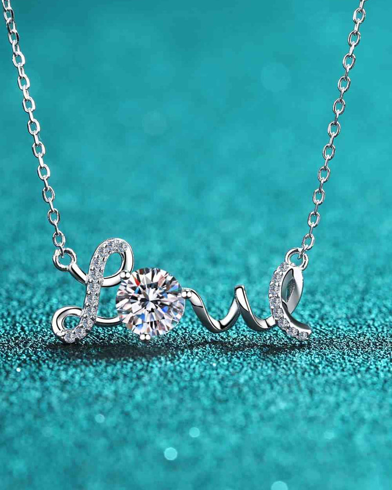 BEAUTIFUL I AM 1 Carat Moissanite Jewelry 925 Sterling Silver Necklace