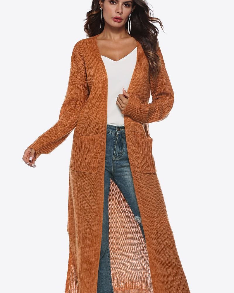 BEAUTIFUL I AM Long Sleeve Open Front Buttoned Cardigan