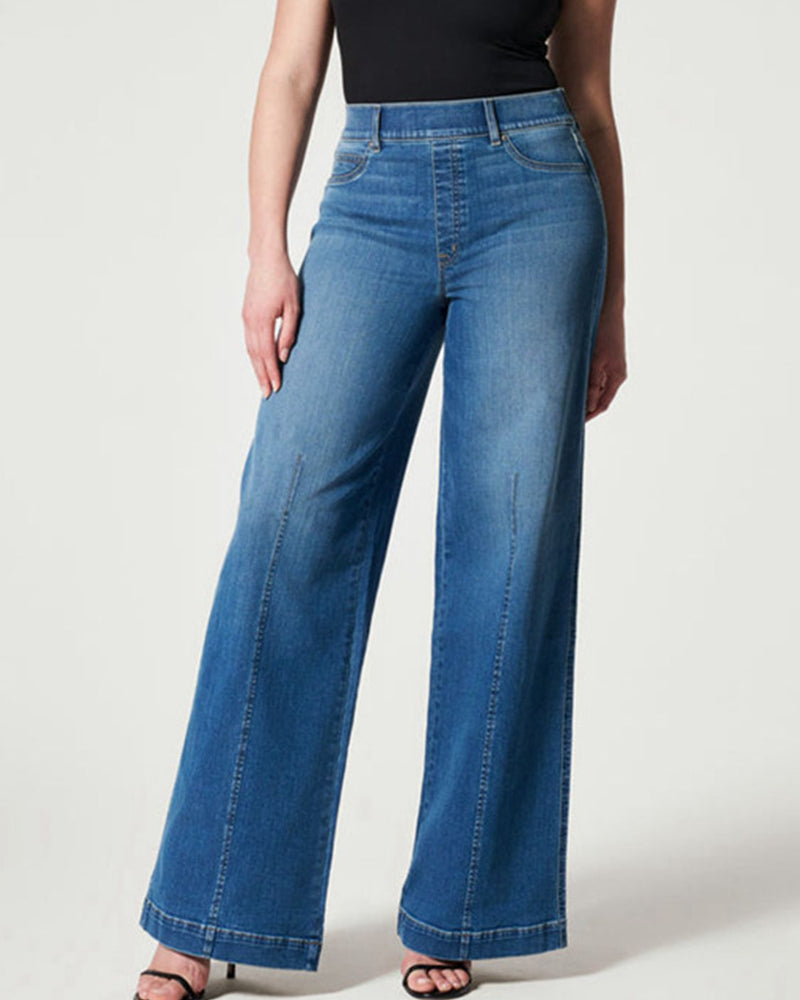 BEAUTIFUL I AM Wide Leg Long Jeans