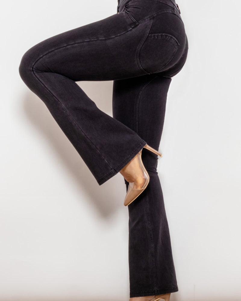 BEAUTIFUL I AM Buttoned Flare Jeans