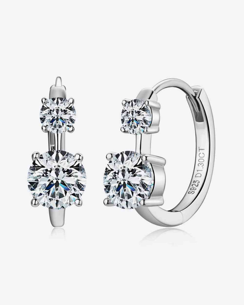 BEAUTIFUL I AM 1.3 Carat Moissanite Jewelry 925 Sterling Silver Earrings