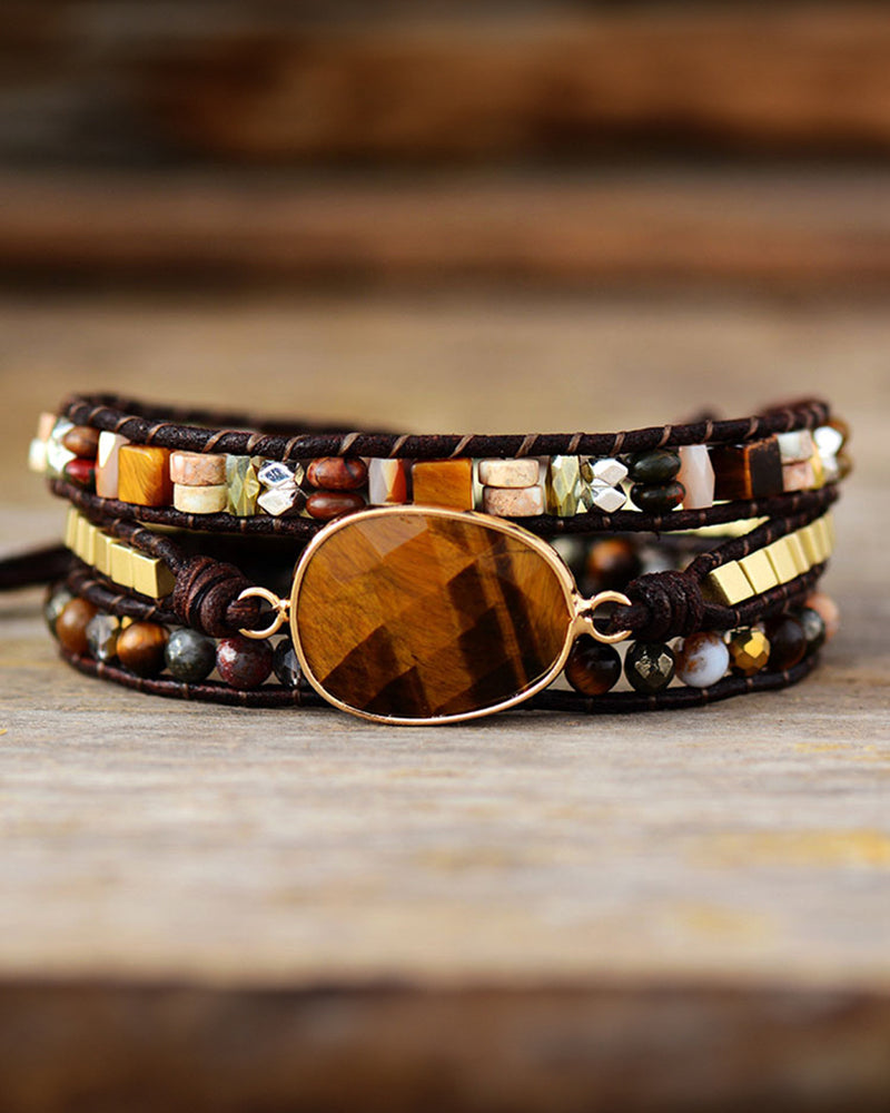 BEAUTIFUL I AM Geometrical Shape Triple-Layer Bracelet Jewelry