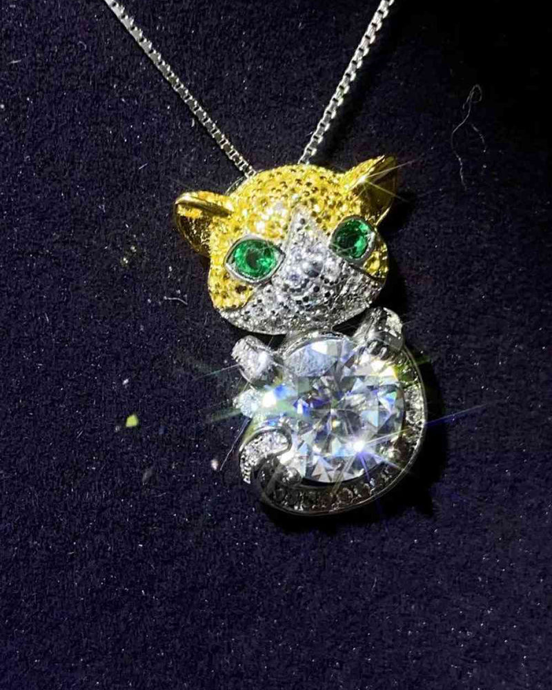 BEAUTIFUL I AM 2 Carat Moissanite Jewelry 925 Sterling Silver Necklace
