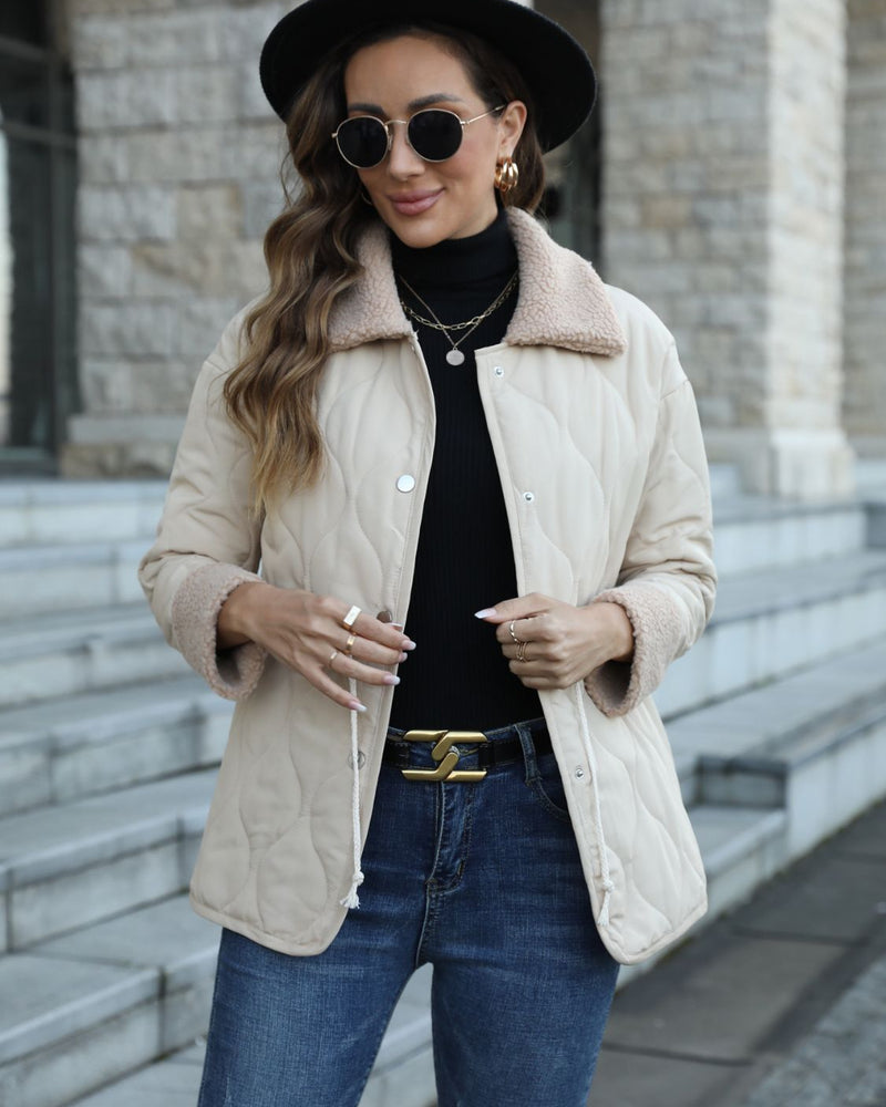 BEAUTIFUL I AM Snap Down Collared Jacket