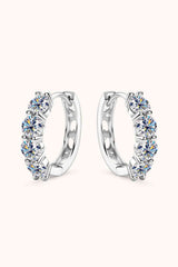 BEAUTIFUL I AM 2.4 Carat Moissanite Jewelry Huggie Earrings