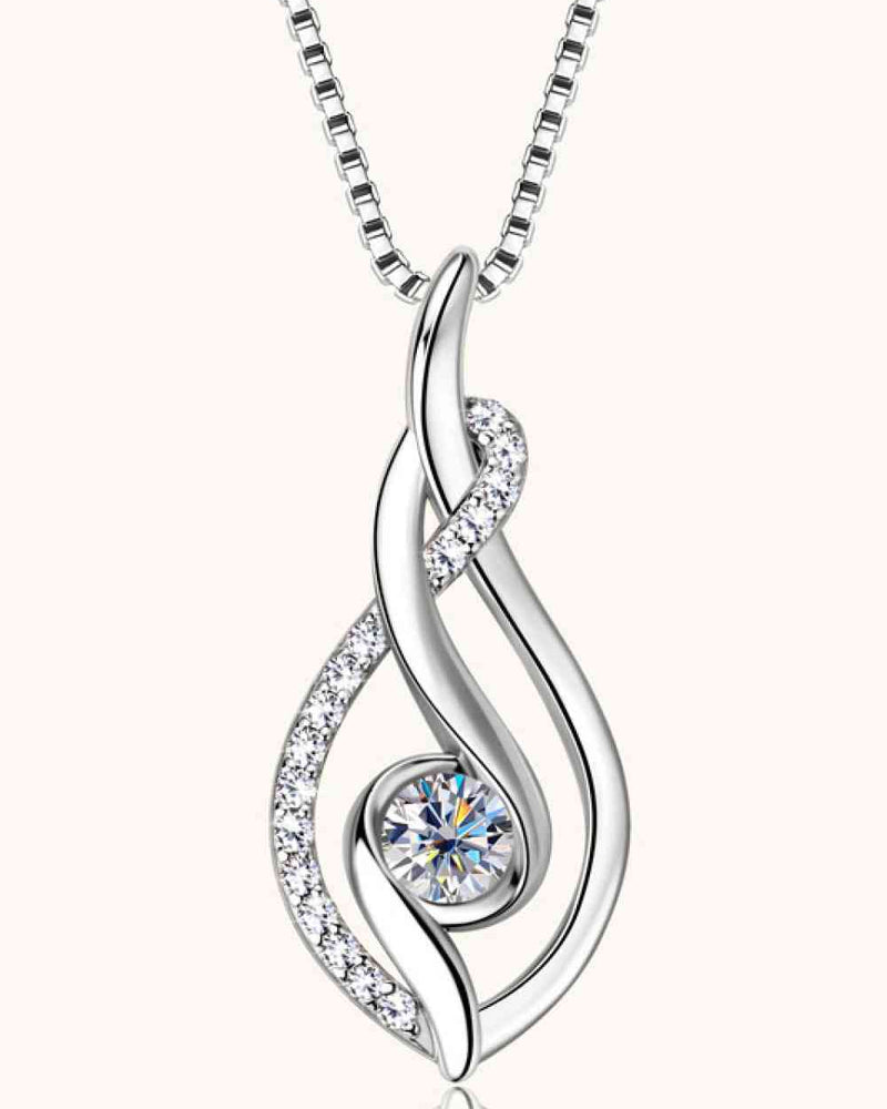 BEAUTIFUL I AM Moissanite Jewelry 925 Sterling Silver Necklace